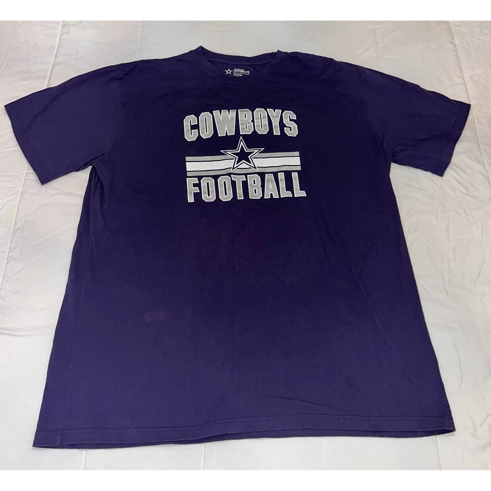 DALLAS COWBOYS Football T-Shirt‎ Mens 3XLT Navy Blue NFL Graphic Tee